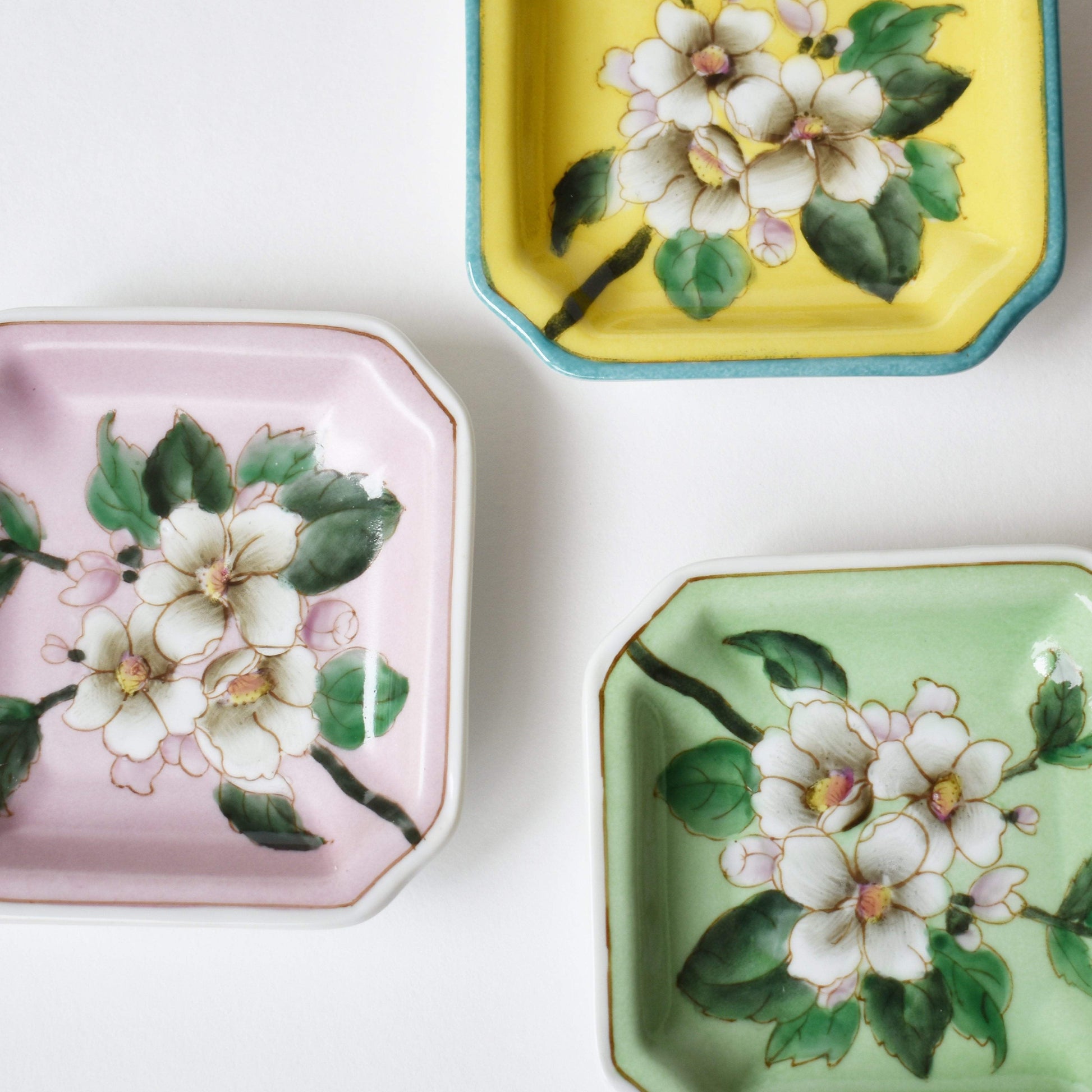 Trinket Dish - JI'AN JIARU Hand Painted, Ceramic Art, Trinket Dish, Pink